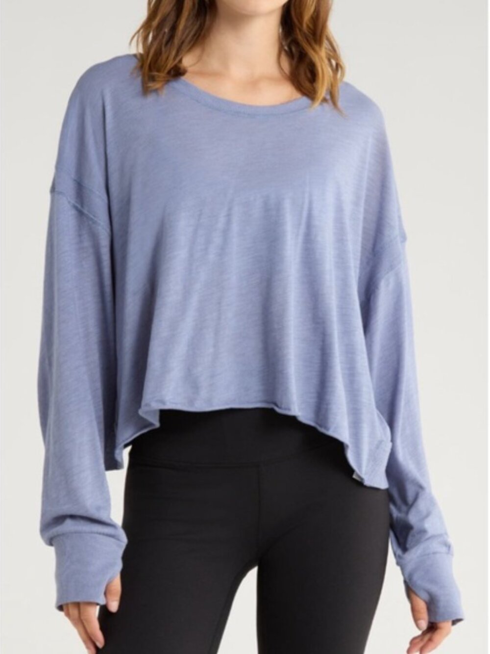 NWT Free People My Time Layer - Blue Stone
